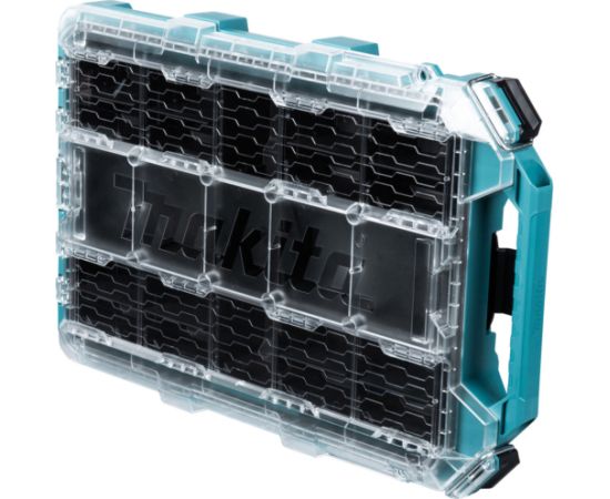 Makita MAKTRAK Organizer flat M, tool box blue/transparent, transparent lid Instrumentu kastes