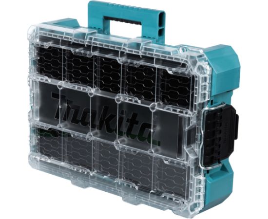 Makita MAKTRAK Organizer deep M, tool box blue/transparent, transparent lid Instrumentu kastes