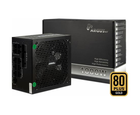 Inter-Tech HA-1000BA4, PC power supply black, 1x 12-pin high power GPU, 3x PCIe, cable management, 1000 watts Datoru barošanas bloki