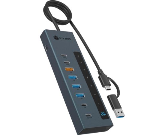 Raidsonic ICY BOX IB-HUB1743-CPD, USB hub anthracite Usb HUB