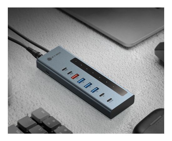 Raidsonic ICY BOX IB-HUB1743-CPD, USB hub anthracite Usb HUB