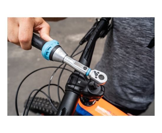 Hazet torque wrench 5107-3CT, 1/4" blue/black, reversible ratchet Новинки Для дома и сада 