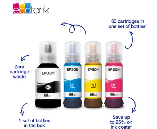 Epson EcoTank ET-2950, multifunction printer black, scan, copy, USB, Wi-Fi, duplex (print) Струйные многофункциональные устройства 