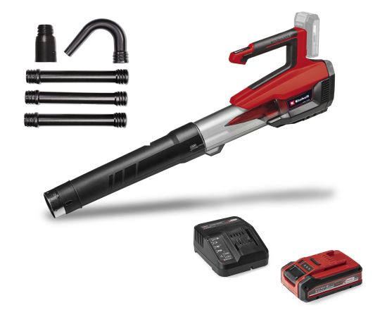 EINHELL Professional Cordless Leaf Blower GP-LB 18/200 LI red/black, 1x Li-Ion battery 4.0 Ah Plus, with gutter cleaning set Новинки Для дома и сада 