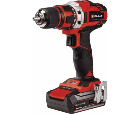 EINHELL Cordless Drill/Driver TE-CD 18/40 Li, 18 Volt red/black, 1x Li-Ion battery 2.5Ah, with 34-piece bit set Новинки Для дома и сада 