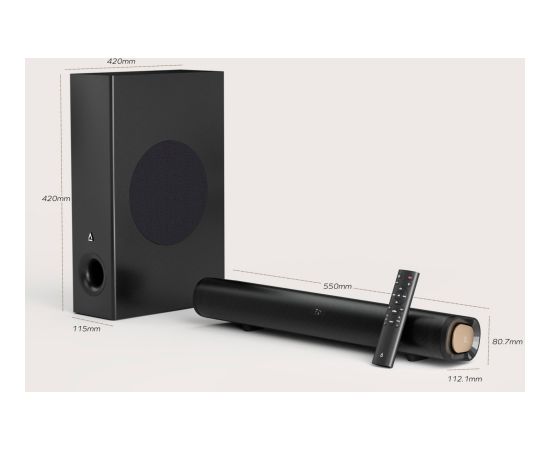 Creative Stage Pro, Soundbar black, Bluetooth, jack, USB, HDMI, SPDIF Aудио-видео