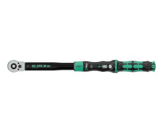 Wera torque wrench with push-through square Click-Torque Lock C 3 R/L black/green, 1/2" drive, 40 to 200 Nm Новинки Для дома и сада 