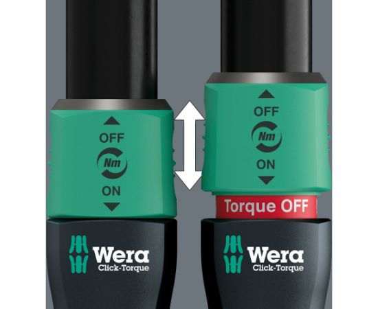 Wera torque wrench with push-through square Click-Torque Lock C 3 R/L black/green, 1/2" drive, 40 to 200 Nm Новинки Для дома и сада 