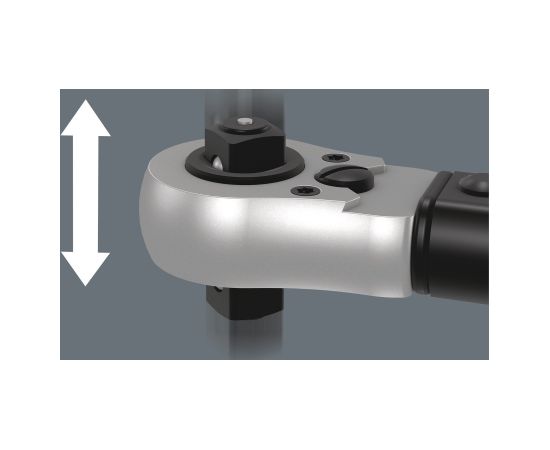 Wera torque wrench with push-through square Click-Torque Lock C 3 R/L black/green, 1/2" drive, 40 to 200 Nm Новинки Для дома и сада 