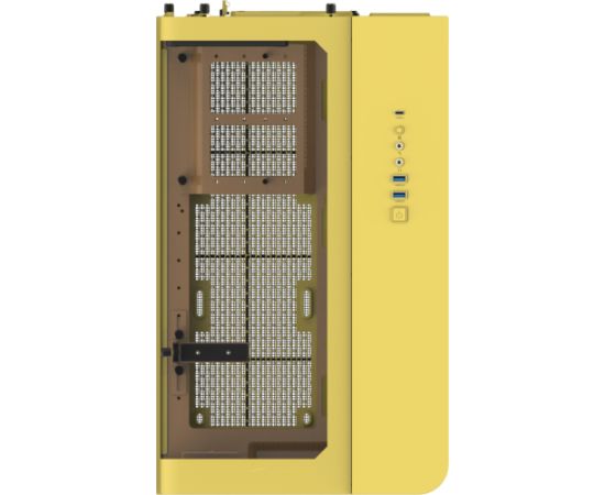 Thermaltake View 390 Air, tower case yellow, tempered glass Datoru korpusi