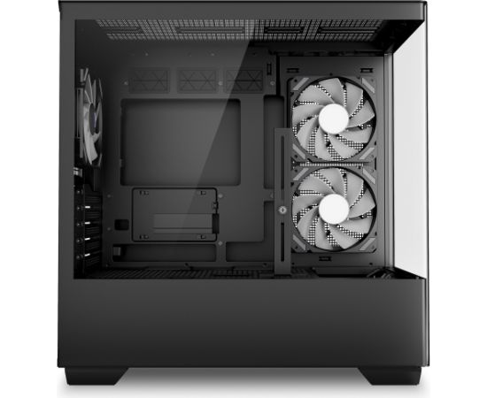 Sharkoon ELITE SHARK CM100 , Tower case black, Tempered Glass x 2 Datoru korpusi