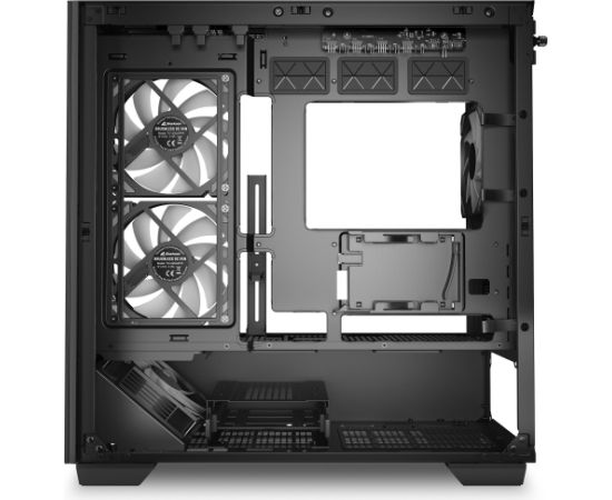 Sharkoon ELITE SHARK CM100 , Tower case black, Tempered Glass x 2 Datoru korpusi