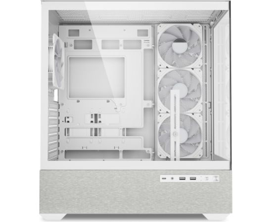 Sharkoon AK7 ARGB, tower case white, tempered glass x 2 Datoru korpusi