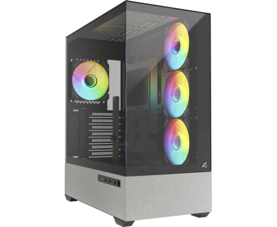 Sharkoon AK7 ARGB, tower case black, tempered glass x 2 Datoru korpusi