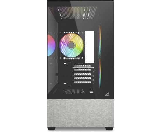 Sharkoon MK7 ARGB, tower case black, tempered glass x 2 Datoru korpusi