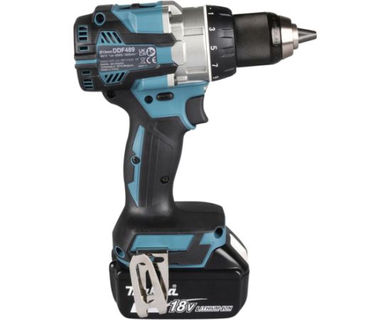 Makita cordless combo kit DLX2533TJ, cordless drill DDF489Z + cordless impact wrench DTW300Z, 18 volt blue/black, 2x Li-ion battery 5.0 Ah, MAKPAC Наборы электроинструментов