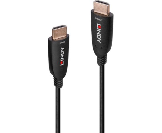 Lindy Fibre Optic Hybrid HDMI 2.1 8K60 Cable Black, 20 Meters, AOC Cable Dažādi vadi
