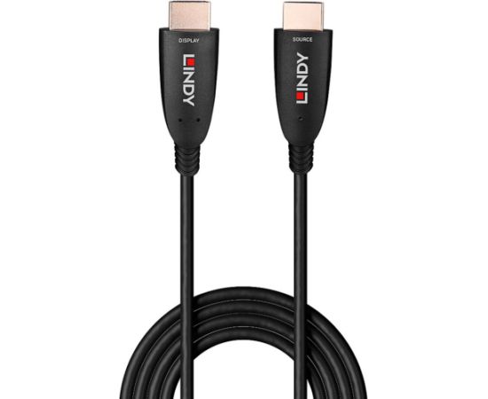 Lindy Fibre Optic Hybrid HDMI 2.1 8K60 Cable Black, 20 Meters, AOC Cable Dažādi vadi