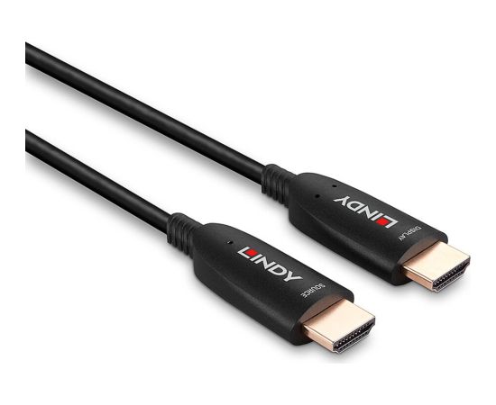 Lindy Fibre Optic Hybrid HDMI 2.1 8K60 Cable Black, 20 Meters, AOC Cable Dažādi vadi