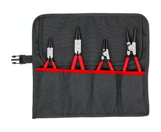 KNIPEX circlip pliers set O 12 - 60mm, 4-piece red, 4x straight tips, in roll-up bag Новинки Для дома и сада 