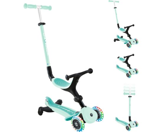 GLOBBER Go-Up Active Lights 360, scooter green/mint Велосипеды