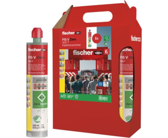 fischer injection mortar FIS V Zero 300 T six-pack green, 6 cartridges of 300 ml each Новинки Для дома и сада 
