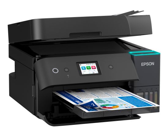 Epson EcoTank ET-4950, multifunction printer black, scan, copy, fax, USB, LAN, WLAN, duplex (print) Струйные многофункциональные устройства 