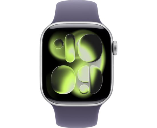 Apple Watch Series 11, smartwatch silver, aluminum, 42 mm, sport strap mist purple M/L, cellular Smart-Watch Pulksteņi