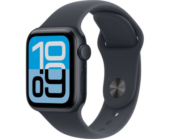 Apple Watch SE 3, Smartwatch black, aluminum, 40 mm, Midnight Sport Band M/L, Cellular Smart-Watch Pulksteņi