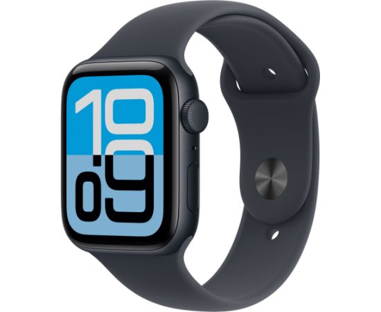 Apple Watch SE 3, Smartwatch black, aluminum, 44 mm, Midnight Sport Band M/L Smart-Watch Pulksteņi