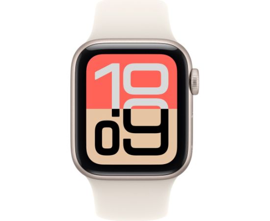 Apple Watch SE 3, Smartwatch silver, aluminum, 40 mm, polarstern sport band M/L Smart-Watch Pulksteņi