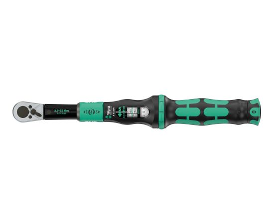 Wera torque wrench with reversible ratchet Click-Torque Lock A 6 black/green, 1/4" bit holder, 2.5 to 25 Nm Новинки Для дома и сада 