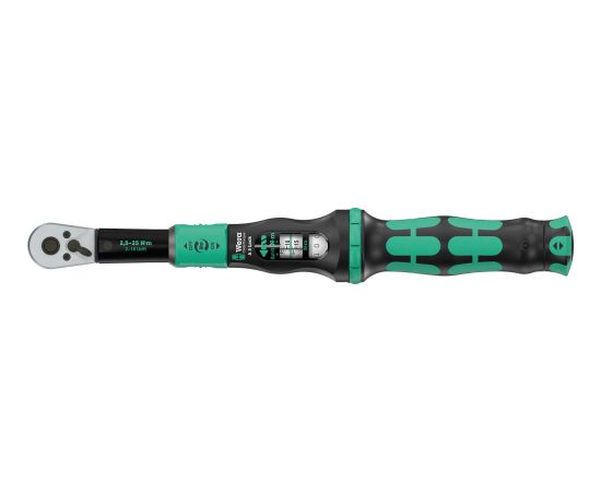 Wera torque wrench with reversible ratchet Click-Torque Lock A 5 black/green, 1/4" drive, 2.5 to 25 Nm Новинки Для дома и сада 