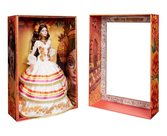 Mattel Barbie Barbie Signature Dia De Muertos 2025 - Doll in a cream-colored ruffled dress Lelles