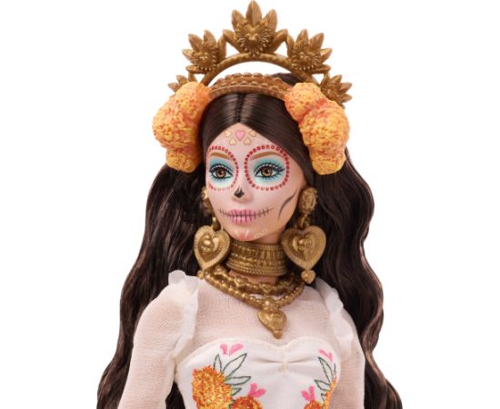 Mattel Barbie Barbie Signature Dia De Muertos 2025 - Doll in a cream-colored ruffled dress Lelles