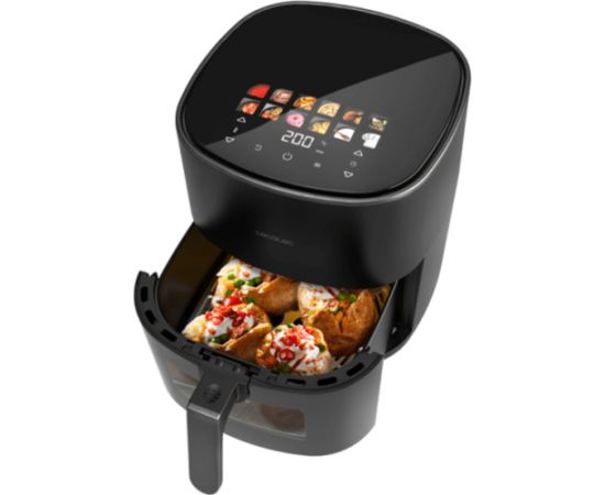 Cecotec Cecofry&Grill Duoheat 6500 black air fryer, 2,200 watts, 6.5 liter basket, with viewing window, double heating element Taukvāres katli