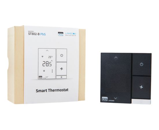 Shelly LinkedGo smart HVAC thermostat, heating thermostat black Новинки Компьютерная техника