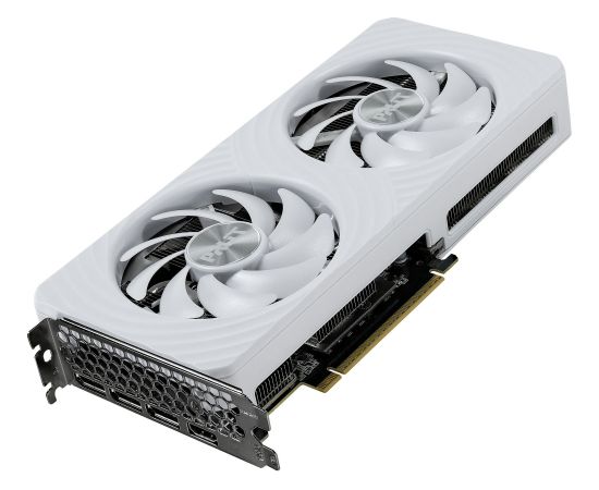 Palit GeForce RTX 5060 OC WHITE 8GB, graphics card DLSS 4, 3x DisplayPort, 1x HDMI 2.1 Видеокарты