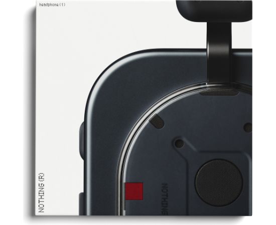 Nothing Headphone (1), headphones black, Sound by KEF, Adaptive Noise Cancellation (ANC), HI-RES audio Austiņas