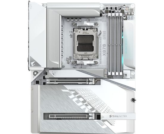GigaByte X870 A STEALTH ICE (silver/white) - Socket AM5 motherboard Mātes plates