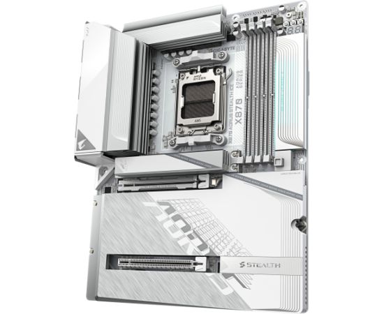 GigaByte X870 A STEALTH ICE (silver/white) - Socket AM5 motherboard Mātes plates