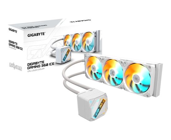 GIGABYTE GAMING 360 ICE, water cooling white Procesoru dzesēšana