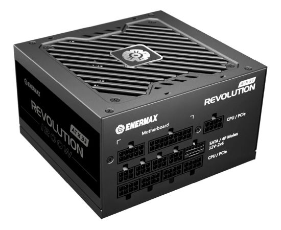 Enermax REVOLUTION ATX 3.1 1200W, PC power supply black, 1200 Watts Datoru barošanas bloki
