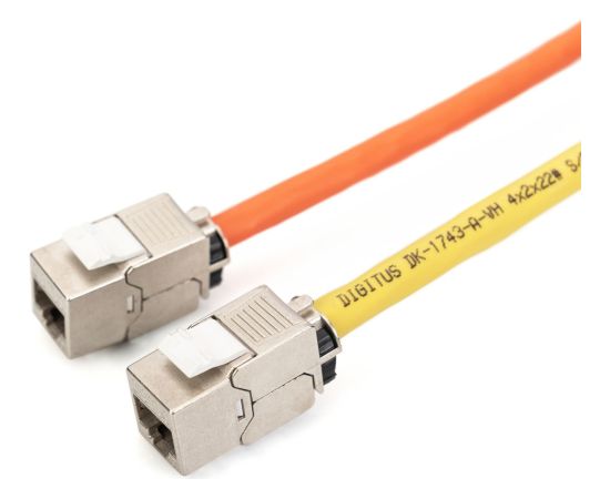 Digitus Cat.6a Keystone Module, shielded silver, 24 pieces Tīkla vadi