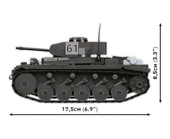 COBI Panzerkampfwagen II Ausf. F, construction toy, scale 1:28 Конструкторы