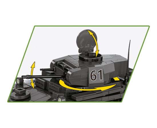 COBI Panzerkampfwagen II Ausf. F, construction toy, scale 1:28 Конструкторы