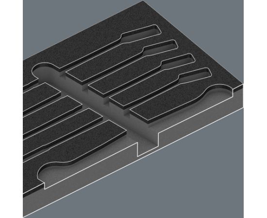 Wera 9731 foam insert 6003 Joker Set 1, 19-piece, tool set black/grey, combination ratchet wrench set, in foam insert for workshop trolleys Новинки Для дома и сада 