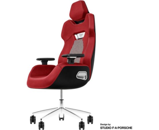 Thermaltake ARGENT E700 Design by Studio FA Porsche, gaming chair red/black, Storm Black Houndstooth Fabric Gaming krēsli
