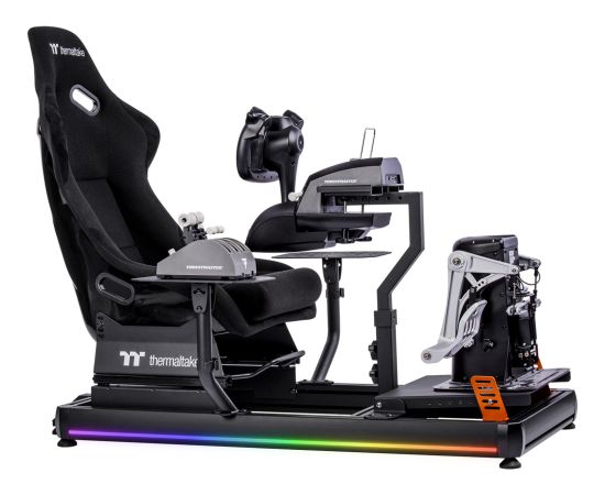 Thermaltake GF500 Flight Simulator Cockpit Black GSC-F50-CPASBB-01, Sim Rig black Gaming krēsli