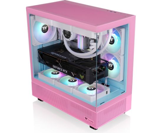 Thermaltake View 270 Plus TG ARGB, tower case pink, Tempered Glass x 2 Datoru korpusi